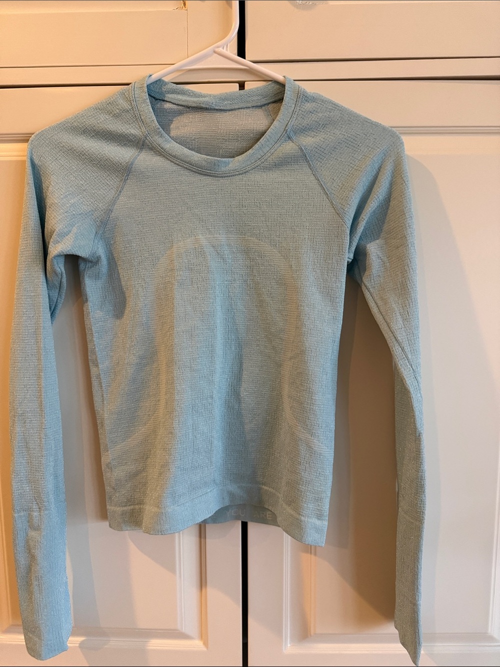 lululemon athletica Light Blue Long Sleeve Tee